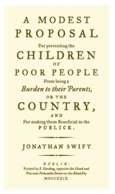 Title page of Swift's 'A Modest Proposal'